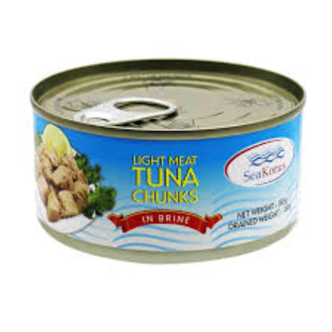 SEA KORUS TUNA CHUNK IN BRINE 185G